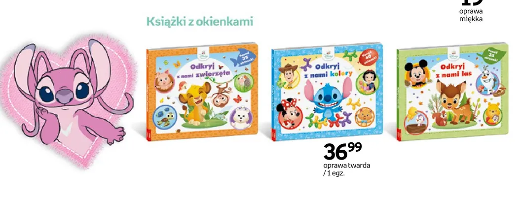 Książka z okienkami Odkryj z nami kolory Disney Maluch promocja w Empik