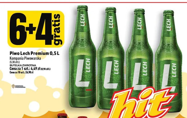 Piwo Lech Premium promocja w TOPAZ
