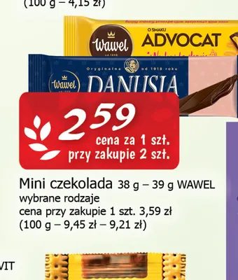 Mini czekolada Wawel promocja w CEZAR Delikatesy