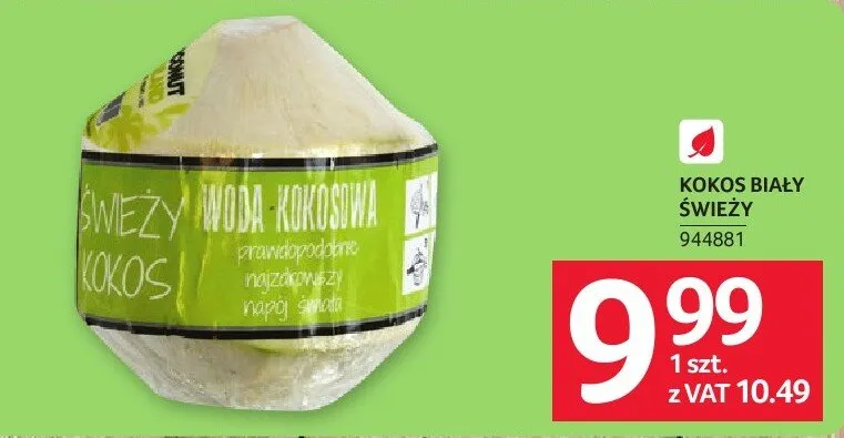 Kokos biały świeży promocja w Selgros