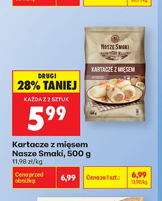 Kartacze z mięsem Nasze Smaki promocja w Biedronka