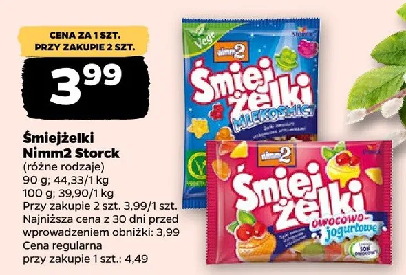 Śmiejżelki różne rodzaje promocja w Netto