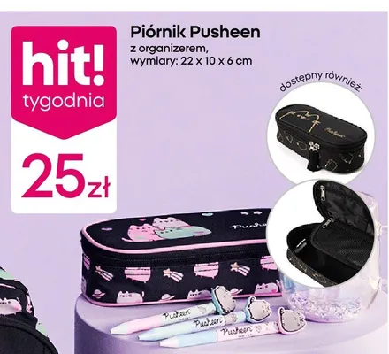 Piórnik Pusheen z organizerem promocja w Pepco