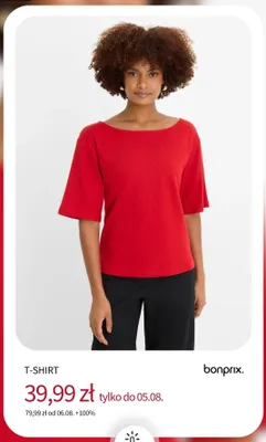 T-shirt damski Bonprix promocja w bonprix