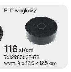 Filtr węglowy wym. 4x12,5x12,5cm promocja w Castorama