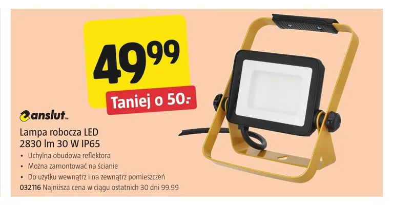 Lampa robocza LED Anslut promocja w Jula