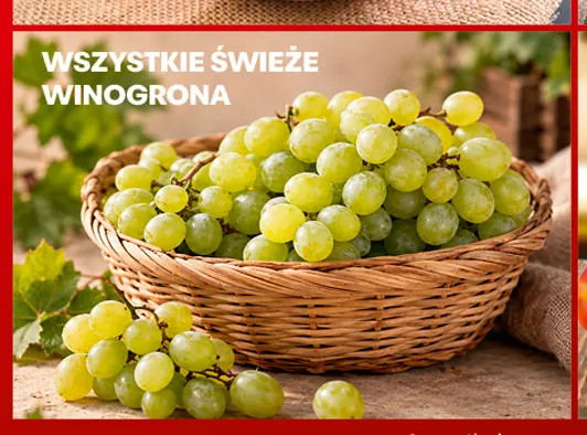 Świeże winogrona promocja w Biedronka