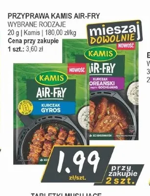 Przyprawa Kamis Air-Fry kurczak gyros promocja w Słoneczko