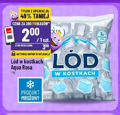 Lód w kostkach Aqua Rosa promocja w POLOmarket