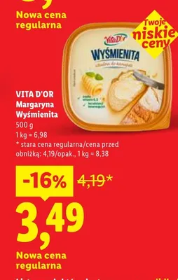 Margaryna Wyśmienita Vita D'Or promocja w Lidl