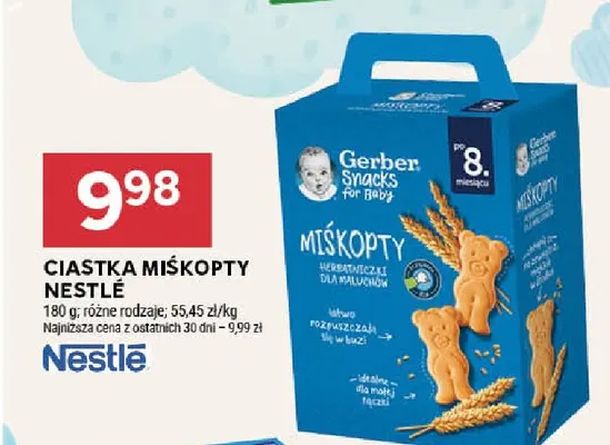 Ciastka Miśkopty Nestlé promocja w Stokrotka