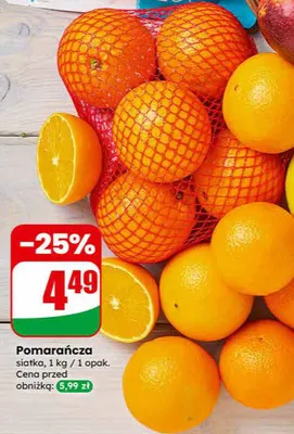 Pomarańcza siatka promocja w Dino