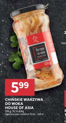 Chińskie warzywa do woka House of Asia promocja w Stokrotka