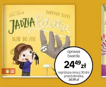 Książka Jadzia Pętelka idzie do zoo oprawa twarda promocja w Dzień Dziecka