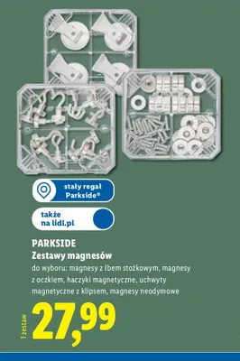 Zestaw haczyków magnetycznych Parkside promocja w Lidl