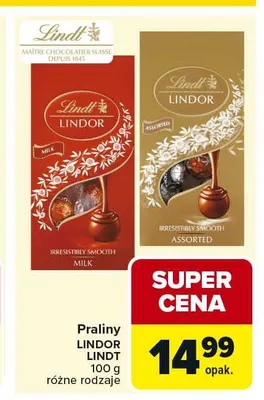 Praliny Lindor Lindt promocja w Carrefour Market