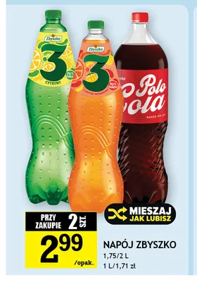 Napój Zbyszko 3 Pomarańcze promocja w Gram Market