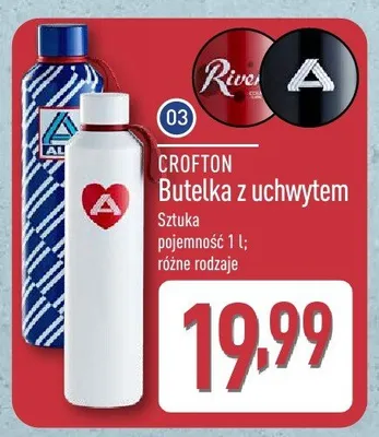 Butelka z uchwytem CROFTON 1l promocja w Aldi