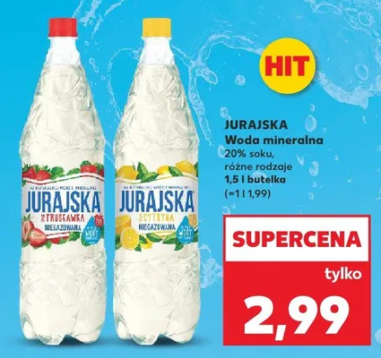 Woda mineralna Jurajska Cytryna promocja w Kaufland