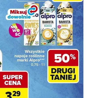 Napój roślinny Alpro Owies promocja w Carrefour