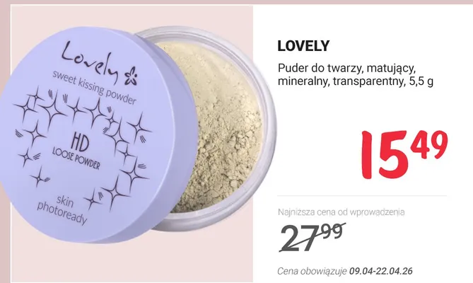 Puder do twarzy, matujący, mineralny, transparentny promocja w Rossmann