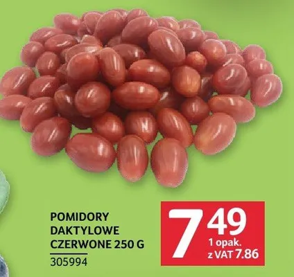 Pomidory daktylowe czerwone 250 g promocja w Selgros