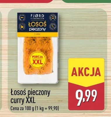 Łosoś pieczony curry XXL FJØRD promocja w Aldi