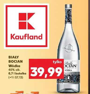 Wódka Biały Bocian 40% promocja w Kaufland