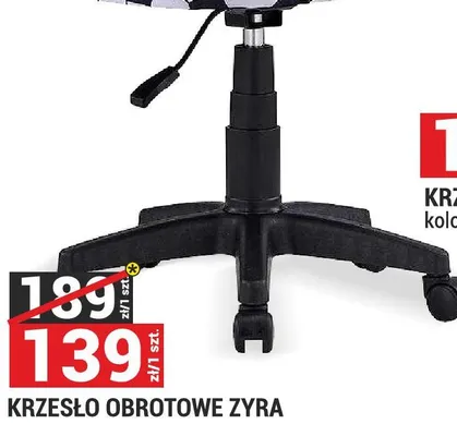 Krzesło obrotowe ZYRA promocja w Merkury Market