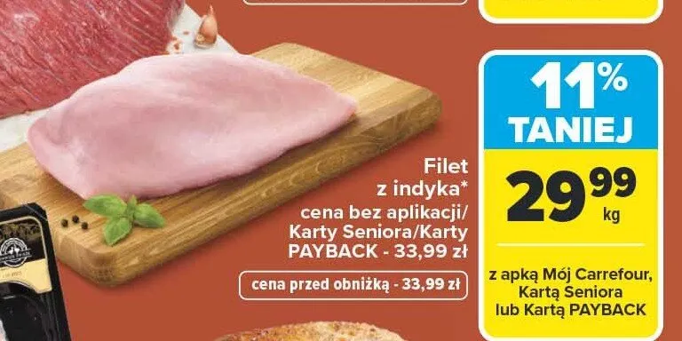 Filet z indyka promocja w Carrefour
