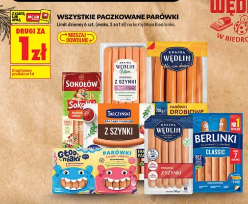 Parówki Berlinki Classic promocja w Biedronka