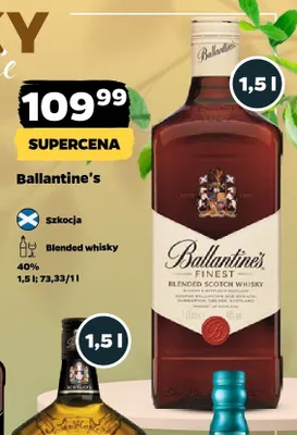 Whisky Ballantine's Finest promocja w Netto