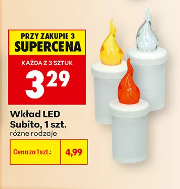 Wkład LED Subito promocja w Biedronka