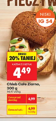 Chleb Całe Ziarno promocja w Biedronka