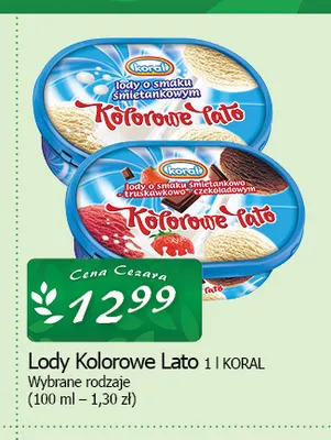 Lody Kolorowe Lato promocja w CEZAR Delikatesy