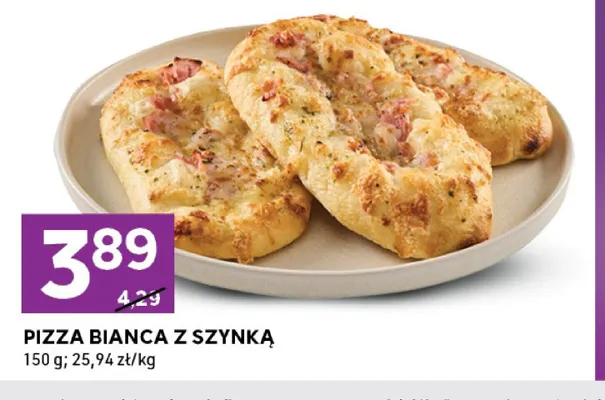 Pizza bianca z szynką promocja w Stokrotka