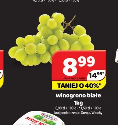 Winogrono białe promocja w Delfin