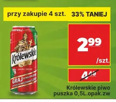 Piwo Królewskie promocja w API Market