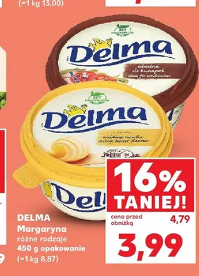 Margaryna DELMA promocja w Kaufland