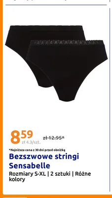 Bezszwowe stringi Sensabelle 2-pak promocja w Action