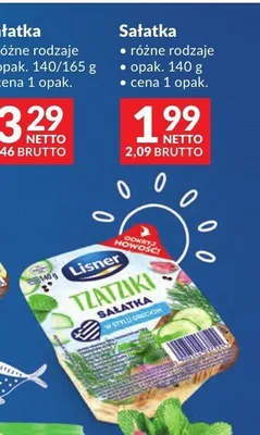 Sałatka Tzatziki w stylu greckim Lisner promocja w Makro