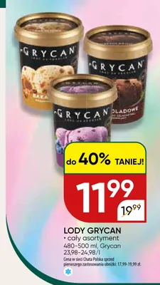 Lody Grycan promocja w Chata Polska