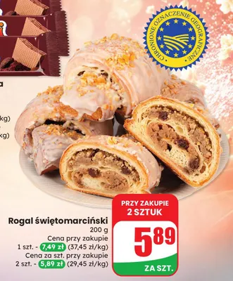 Rogal świętomarciński promocja w Dino