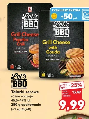 Talarki serowe na grill Let's BBQ z serem Gouda promocja w Kaufland