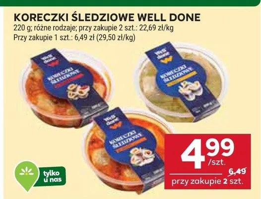 Koreczki śledziowe promocja w Stokrotka
