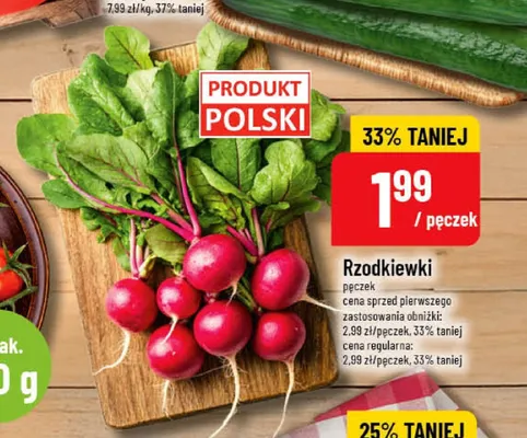 Rzodkiewki polskie promocja w POLOmarket