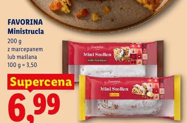 Ministrucla z marcepanem Favorina promocja w Lidl