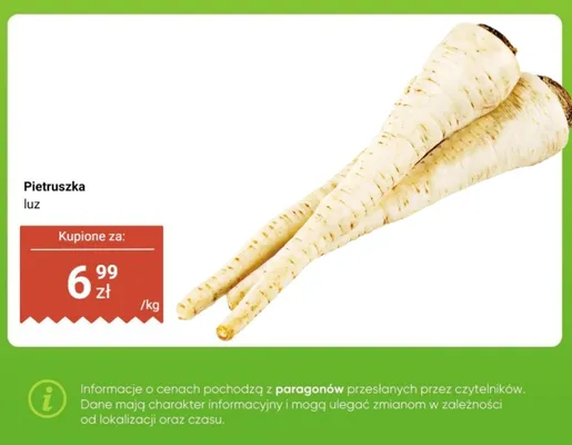 Pietruszka luz promocja w Dino