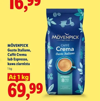 Kawa ziarnista Mövenpick Caffè Crema promocja w Lidl
