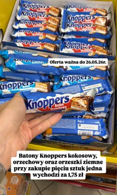 Baton Knoppers orzeszki ziemne promocja w Dino